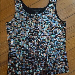 Sequin Tank Top - Multicolor